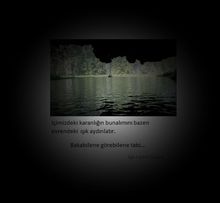 İçimizdeki karanlığın aydınlanması