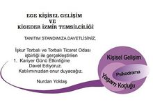 Kigeder İzmir ve Ege Kişisel Gelişim Tanıtım Standı Açılıyor
